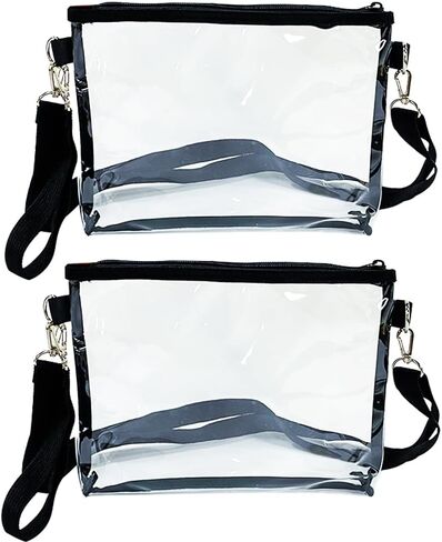 حقيبة ONEART Clear Purse PVC الشفافة تم اعتمادها مع حزام قابل للتعديل للمناسبات الرياضية والحفلات الموسيقية in Saudi Arabia