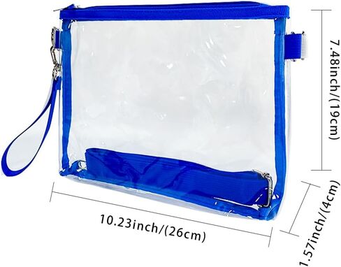 حقيبة ONEART Clear Purse PVC الشفافة تم اعتمادها مع حزام قابل للتعديل للمناسبات الرياضية والحفلات الموسيقية in Kuwait
