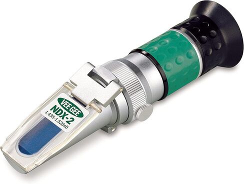 مقياس الانكسار المحمول Vee Gee Scientific NDX-2، مع مقياس معامل الانكسار، 1.435-1.520، دقة +/-0.001، دقة 0.001 in Kuwait