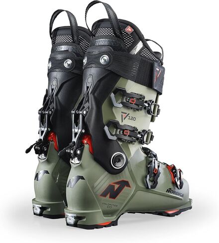 حذاء التزلج الرجالي من NORDICA Tri Force Cuff متوسط ​​الحجم غير محدود 120 DYN All-Mountain Touring للتزلج in Kuwait