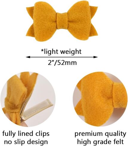 مشابك شعر من الصوف للفتيات الصغيرات والأطفال الصغار، مشابك شعر للأطفال مبطنة بالكامل ولا تنزلق للشعر الناعم، إكسسوارات شعر للأطفال، مشابك شعر للأطفال الصغار، 20 دبابيس شعر in Kuwait