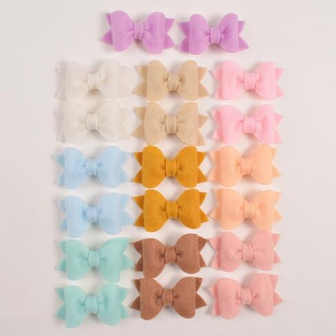 مشابك شعر من الصوف للفتيات الصغيرات والأطفال الصغار، مشابك شعر للأطفال مبطنة بالكامل ولا تنزلق للشعر الناعم، إكسسوارات شعر للأطفال، مشابك شعر للأطفال الصغار، 20 دبابيس شعر in Kuwait