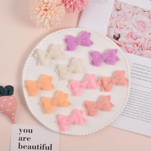 مشابك شعر من الصوف للفتيات الصغيرات والأطفال الصغار، مشابك شعر للأطفال مبطنة بالكامل ولا تنزلق للشعر الناعم، إكسسوارات شعر للأطفال، مشابك شعر للأطفال الصغار، 20 دبابيس شعر in Kuwait