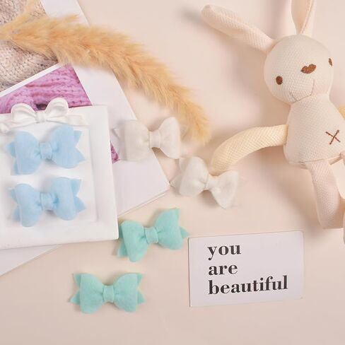 مشابك شعر من الصوف للفتيات الصغيرات والأطفال الصغار، مشابك شعر للأطفال مبطنة بالكامل ولا تنزلق للشعر الناعم، إكسسوارات شعر للأطفال، مشابك شعر للأطفال الصغار، 20 دبابيس شعر in Kuwait