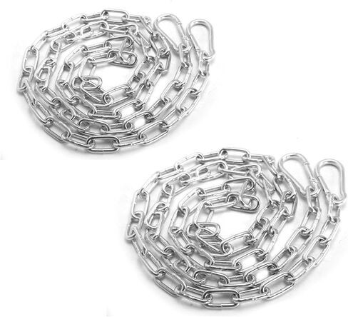 سلسلة قفص أمان مقاس 59 بوصة، قفل سلسلة ربط البوابة مع سلسلة تعليق سلاسل شديدة التحمل، قطعتان in Kuwait