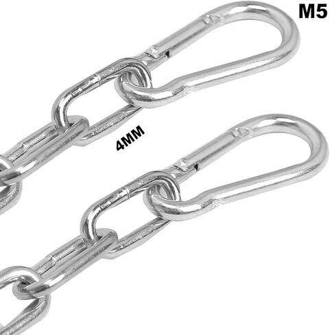 سلسلة قفص أمان مقاس 59 بوصة، قفل سلسلة ربط البوابة مع سلسلة تعليق سلاسل شديدة التحمل، قطعتان in Kuwait