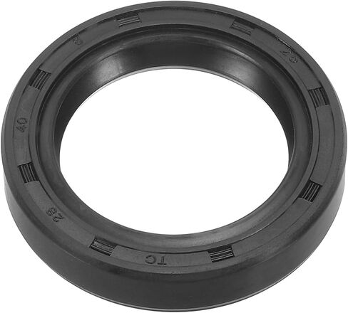 PATIKIL USH Radial Shaft Seal, 28mm ID x 40mm OD x 8mm Width Nitrile Rubber Oil Seal for Bearing Shaft Oil Pumps Engines, Black in Saudi Arabia