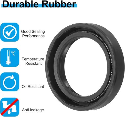 PATIKIL USH Radial Shaft Seal, 28mm ID x 40mm OD x 8mm Width Nitrile Rubber Oil Seal for Bearing Shaft Oil Pumps Engines, Black in Saudi Arabia