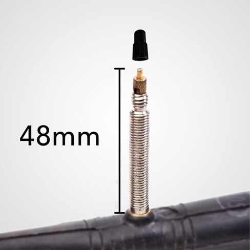 CALPALMY (2-Pack) Race 28" 700C Bike Tubes, 700 x 20-25c Road Bike Inner Tubes with 48mm Long Schrader Valve and Prseta Valve, Premium Butyl Rubber Inner Tube in Saudi Arabia