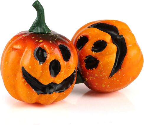 كيسوتو للهالوين من القرع الاصطناعي لتزيين المنزل في الهالوين - عبوة من 6 قطع in Kuwait