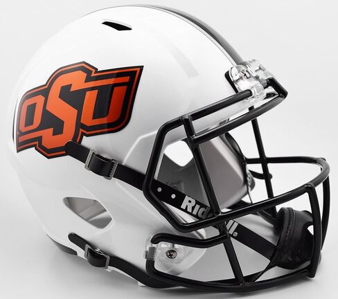 NCAA Oklahoma State Cowboys Helmet Full Size ReplicaHelmet Replica Full Size Speed Style 2016 White, Team Colors, One Size in Saudi Arabia
