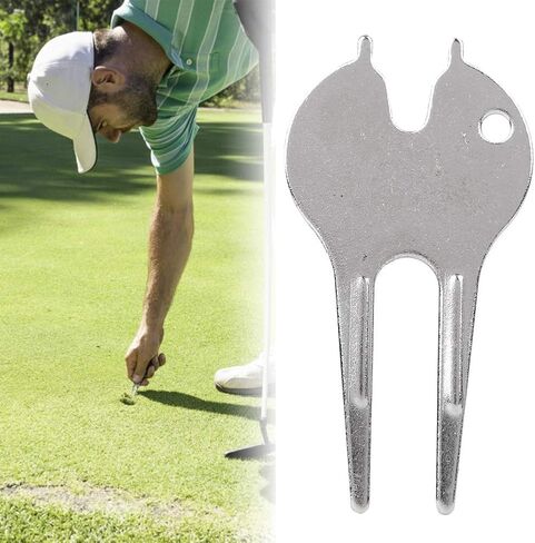 Golf Round Head Portable Metal Golf Divot Tool Spike Remover for Grass Lawn Repairing Tools Accessory in Kuwait
