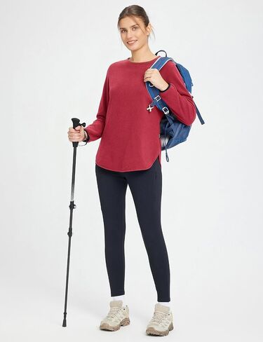 BALEAF Women Fleece Long Sleeve Shirts Thermal Tunics Warm Running Workout for Winter Cold Weather Outdoor Hiking Casual in Saudi Arabia