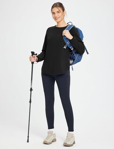 BALEAF Women Fleece Long Sleeve Shirts Thermal Tunics Warm Running Workout for Winter Cold Weather Outdoor Hiking Casual in Saudi Arabia