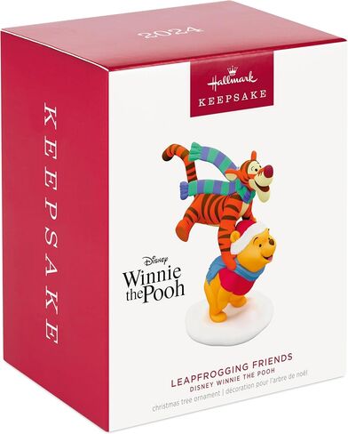 Hallmark Keepsake Christmas Ornament 2024, Disney Winnie the Pooh Leapfrogging Friends, Gifts for Disney Fans in Saudi Arabia