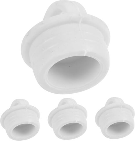 4Pcs mop bucket small outlet stopper small bucket plug stopper for bucket drain outlet stopper mopping bucket stopper small stoppers to rotate mop pool rubber drain plug white in Saudi Arabia