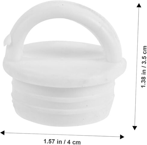 4Pcs mop bucket small outlet stopper small bucket plug stopper for bucket drain outlet stopper mopping bucket stopper small stoppers to rotate mop pool rubber drain plug white in Saudi Arabia