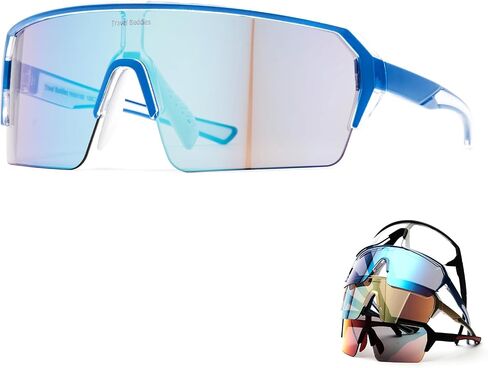 Cycling Bicycle UV Protection Sunglasses Anti-Fog Glasses Mountain Bike Sunglasses Lenses TR90 in Saudi Arabia