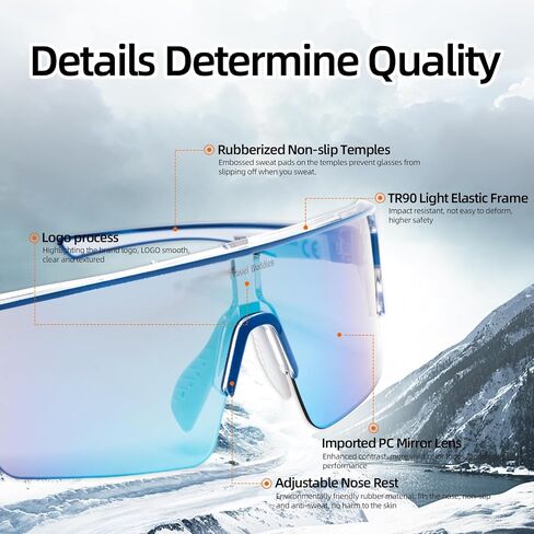 Cycling Bicycle UV Protection Sunglasses Anti-Fog Glasses Mountain Bike Sunglasses Lenses TR90 in Saudi Arabia