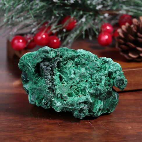 Irregular Natural Malachite Raw Crystal Stone Healing Crystal for Meditation and Home Decoration，0.44-0.66lb in Kuwait