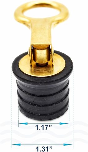 قابس تصريف بمقبض نحاسي لأنبوب Ø1 وØ1-1/4، سدادات القوارب، سدادة تصريف قارب جون، سدادة تصريف هيكل القارب، سدادات تصريف للقوارب، سدادة تصريف حية بشكل جيد، ملحقات القوارب الانجرافية in Kuwait