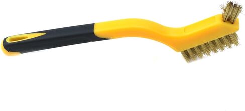 فرشاة سلكية من فرش نحاسية من T Tulead مقاس 17.78 سم، مجموعة من 3 قطع لتنظيف المناطق الضيقة، وإزالة الصدأ، ومنظف الشواية in Kuwait