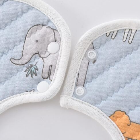 Baby Bibs for Eating and Drooling 3 Pack 360 Rotate Baby Feeding Bibs for Boys and Girls Soft Organic Cotton in Kuwait