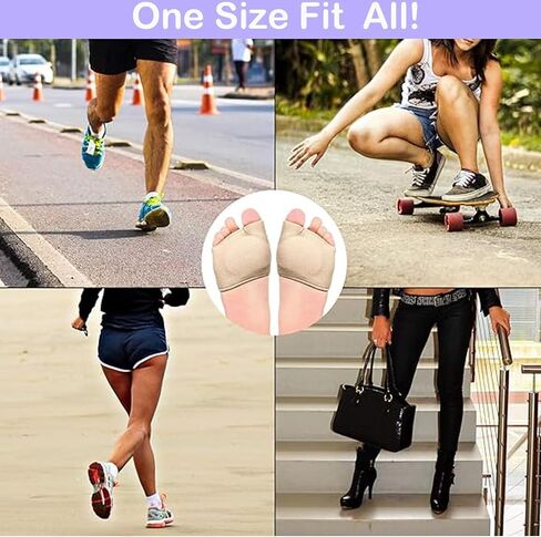 2 Pack Metatarsal Pads for Women and Men,Ball of Foot Cushion,Foot Pads Heel Cushions for Shoes,Gel Sleeves Cushions Pad - Fabric Soft Socks for Supports Feet Pain Relief in Saudi Arabia