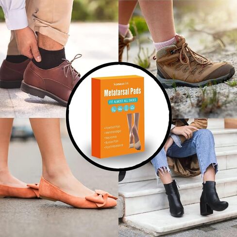 2 Pack Metatarsal Pads for Women and Men,Ball of Foot Cushion,Foot Pads Heel Cushions for Shoes,Gel Sleeves Cushions Pad - Fabric Soft Socks for Supports Feet Pain Relief in Saudi Arabia