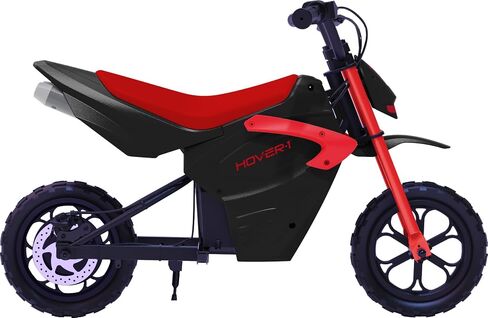 HOVER-1 My First Dirt Bike بمحرك بقوة 300 واط، وسرعة قصوى تبلغ 9 ميل في الساعة، ومدى 9 أميال، وإطارات للطرق الوعرة مقاس 12.5 بوصة in Kuwait