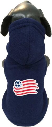 MLS New England Revolution Polar Fleece Hooded Dog Sweatshirt, XX-Large, Navy in Saudi Arabia