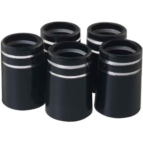 MEETOOT 5PCS Golf Iron Rubber Sleeve Tapered Tip Shaft Iron Sleeve Golf Club Repair and Construction 0.37x0.74x0.53 inches Reinstalled Golf Tapered Tip Iron Sleeves