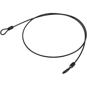 Security Steel Cable, Double Looped Stainless Steel Security Lock Cable for, Loop Cable Scooter Lock(Black)