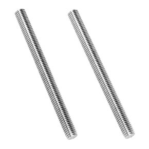 M5-0.8 x 100mm Fully Threaded Rod Studs, 18-8 Stainless Steel 304 Long Threaded Screws, Right Hand Threads, 2 PCS