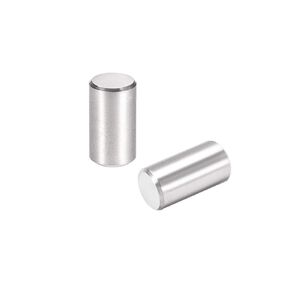 uxcell 25Pcs 6mm X 30mm Dowel Pin 304 Stainless Steel Cylindrical Shelf Support Pin Fasten Elements Silver Tone