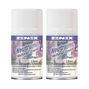 Zenex Neutrazen Fresh Linen Scent Metered Odor Neutralizer net 7 oz. - 2 Can
