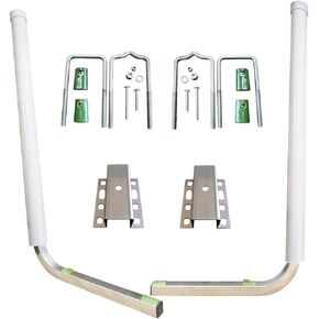 40'' 316L Stainless Steel Trailer Post Guide on Anti seawater Corrosion Boat Trailer Guide-ons-40'' 2*UPVC Tube Trailer Guide Bars with Cushioned Rubber pad