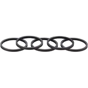 WHISKY UD Carbon Headset Spacers | 2.5mm | Matte Black | 5-Pack