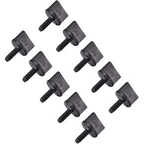 uxcell M4 x 12mm Thumb Screw Bolt Hand Driven Spade Nylon Plastic Screws Metric Thread for RC Model Aircraft 10 Pcs