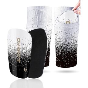 TOMIYO Soccer Shin Guards,Shin Guards Soccer Kids 10-12 and Shin Pad Sleeves with Inserted Pocket,Protective Soccer Equipment for Youth Adult,espinilleras de Futbol para Hombres for Team Sports