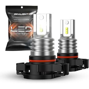 H10 Fog Light Bulbs, 400% Brighter 6500K White 1:1 Size Halogen Replacement Bulbs, 9145 9140 Strong Light Penetration Fog Light Bulbs LED, Pack of 2