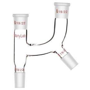 StonyLab 4 Way Claisen Distillation Adapter with 14/20 Joints Connecting Adapter Lab Supply, SL-L2L5M1R3
