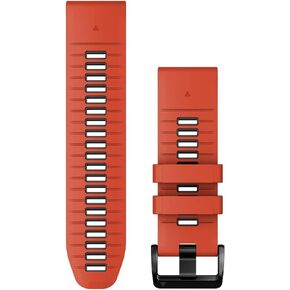 Garmin QuickFit 26 mm Watch Band - Electric Lime/Graphite Silicone Band
