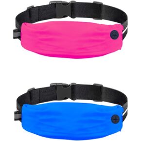 Running Belt,Waist Pack – Water Resistant Bag,Holder for Phone, Fit 24 to 43inch Waists, Holds Phones up to 6.7inch, Running Waist Pack, No Bounce, Pouch Expands, Adjustable Size (blue)