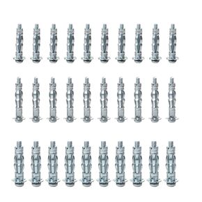 Heavy Duty Hollow Wall Anchors, 3 Sizes Molly Bolts Hollow Drive Wall Anchor Screw Kit for Drywall, plasterboard, and Wood Panels(30pcs)