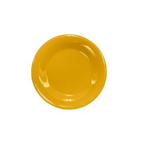 FSE CR006YW Plate, 6-1/2" dia., round, wide rim, Pack of 12