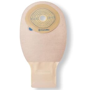 ConvaTec Esteem + One-Piece Drainable Pouch, 13/16" to 2-3/4" Cut-to-Fit, Integrated Closure, 12" L, Transparent - 416721BX - 10 Each / Box