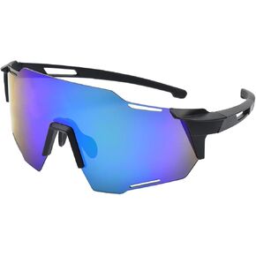 AKIRO Sports Sunglasses for Mens Women, Cycling Glasses, Youth Baseball Sunglasses, Oversized Sports Sunglasses, Sports Running Biking Fishing Sunglasses