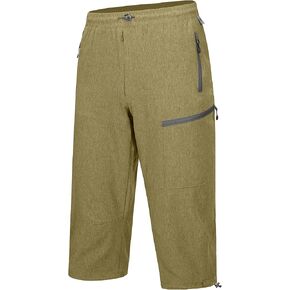 Mapamyumco Mens Hiking Pants Quick Dry 3/4 Pants Capri Shorts Lightweight for Travel Casual