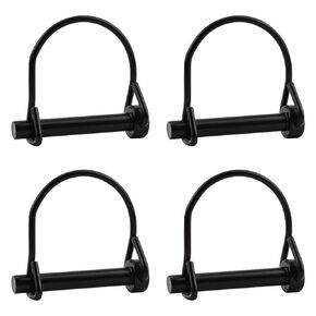 INCREWAY 10PCS Wire Lock Pin, 5/16" Carbon Steel Shaft Locking Pin Safety Coupler Pin Round Loop Wire Lock Trailers Pin for Farm Lawn Garden